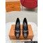 Louis Vuitton Patent Leather Coffee and Monogram Canvas Stiletto Heel Pumps with Bow