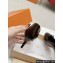 Louis Vuitton Patent Leather Coffee and Monogram Canvas Stiletto Heel Pumps with Bow