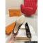 Louis Vuitton Patent Leather Coffee and Monogram Canvas Stiletto Heel Pumps with Bow