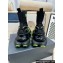 Balmain Unicorn high-top trainers Men's Sneakers in mesh and leather Black/Green 2024