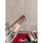 Roger Vivier Heel 5.5cm Viv' Rangers Strass Buckle Loafers in Leather Silver 2024