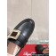 Roger Vivier Heel 5.5cm Viv' Rangers Metal Buckle Loafers in Leather Black 2024