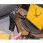 Fendi cut-out Heel 9cm Sandals in crocodile Print Black 2024
