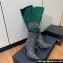 Giuseppe Zanotti Heel 9.5cm Gz Gala Caleido Knee High Boots Multicoloured Rhinestones Embroidery Green/Silver 2024