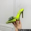 Aquazzura Heel 10.5cm Crystal Margarita Sling Pumps with clear PVC strap in Satin Green 2024