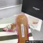 Aquazzura Heel 10.5cm Crystal Margarita Sling Pumps with clear PVC strap in Leather Pink 2024