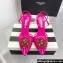Aquazzura Heel 10.5cm Crystal Margarita Pumps Satin Fuchsia 2024