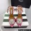 Aquazzura Heel 10.5cm Crystal Margarita Pumps Leather Pink 2024