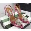 Aquazzura Heel 10.5cm Crystal Margarita Pumps Leather Pink 2024