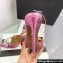 Aquazzura Heel 10.5cm Crystal Margarita Pumps Leather Pink 2024