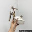 Aquazzura Heel 13.5cm Platform 4cm Yes Darling Sandals in Satin White 2024