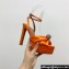Aquazzura Heel 13.5cm Platform 4cm Yes Darling Sandals in Satin Orange 2024