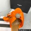Aquazzura Heel 13.5cm Platform 4cm Yes Darling Sandals in Satin Orange 2024
