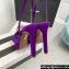 Aquazzura Heel 13.5cm Platform 4cm Yes Darling Sandals in Satin Purple 2024