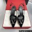 Valentino Heel 8cm Vlogo Signature Slingback Pumps Velvet Black 2024