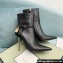 Tom Ford Heel 10.5cm Leather Padlock Ankle Boots Black 2024