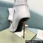 Tom Ford Heel 10.5cm Leather Padlock Ankle Boots White 2024