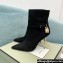 Tom Ford Heel 10.5cm Leather Padlock Ankle Boots Suede Black 2024