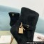 Tom Ford Heel 10.5cm Leather Padlock Ankle Boots Suede Black 2024