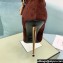 Tom Ford Heel 10.5cm Leather Padlock Ankle Boots Suede Brown 2024