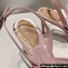 Rene Caovilla Heel 7.5cm Barbara Slingbacks Pink in Leather, crystals and rhinestones 2024