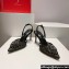 Rene Caovilla Heel 7.5cm Barbara Slingbacks Black in Leather, crystals and rhinestones 2024