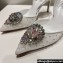 Rene Caovilla Heel 7.5cm Barbara Slingbacks White in Leather, crystals and rhinestones 2024