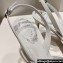 Rene Caovilla Heel 7.5cm Barbara Slingbacks White in Leather, crystals and rhinestones 2024
