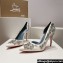 Christian Louboutin Heel 10cm Gem Artifice D'Orsay Pumps White 2024