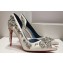 Christian Louboutin Heel 10cm Gem Artifice D'Orsay Pumps White 2024