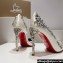 Christian Louboutin Heel 10cm Gem Artifice D'Orsay Pumps White 2024