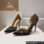 Christian Louboutin Heel 10cm Gem Artifice D'Orsay Pumps Black 2024