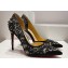 Christian Louboutin Heel 10cm Gem Artifice D'Orsay Pumps Black 2024