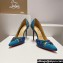 Christian Louboutin Heel 10cm Gem Artifice D'Orsay Pumps Blue 2024