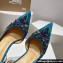 Christian Louboutin Heel 10cm Gem Artifice D'Orsay Pumps Blue 2024