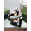 Gucci Heel 9cm Women's Horsebit sandals 771600 leather Black 2024