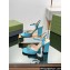 Gucci Heel 9cm Women's Horsebit sandals 771600 leather Blue 2024