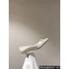 Ferragamo Heel 4.5cm Kitten heel pumps with asymmetric bow in calfskin White 2024
