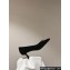 Ferragamo Heel 4.5cm Kitten heel pumps with asymmetric bow in calfskin Suede Black 2024