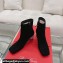 Roger Vivier Crystal Heel 6.5cm Ankle Boots in Suede Black 2024