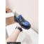 Loewe Blaze derby in bicolour brushed-off calfskin Royal Blue/Black 2024