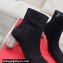 Roger Vivier Crystal Heel 6.5cm Ankle Boots in Suede Black 2024