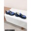 Loewe Blaze derby in bicolour brushed-off calfskin Royal Blue/Black 2024
