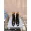 Prada Leather booties Black with Enameled metal triangle logo 1T192N 2024