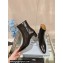 Prada Leather booties Black with Enameled metal triangle logo 1T192N 2024