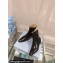 Prada Leather booties Black with Enameled metal triangle logo 1T192N 2024