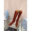 Prada Leather boots Suede Brown with Enameled metal triangle logo 1W234N 2024