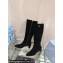 Prada Leather boots Suede Black with Enameled metal triangle logo 1W234N 2024