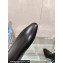 Prada Leather boots Black with Enameled metal triangle logo 1W234N 2024