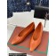 Loro Piana Rebecca Ballerinas in Calfskin Brown 2024